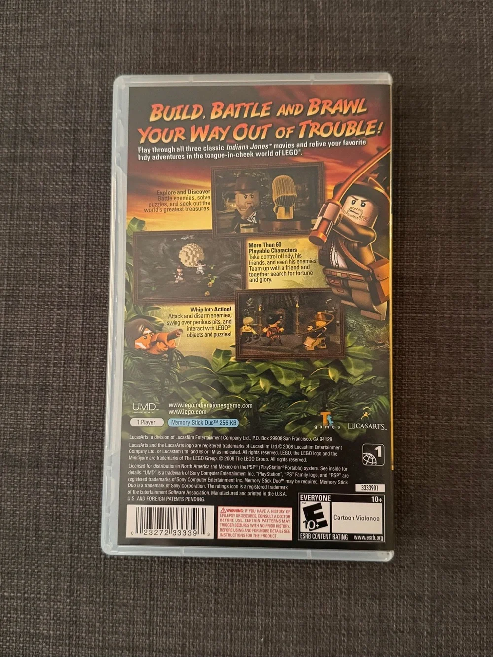 LEGO Indiana Jones The Original Adventures Sony PSP Game Complete - Picture 2 of 3